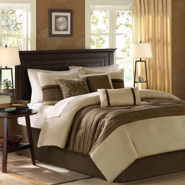 Natural California King Comforter Set, Measurements Of California King Bedspread