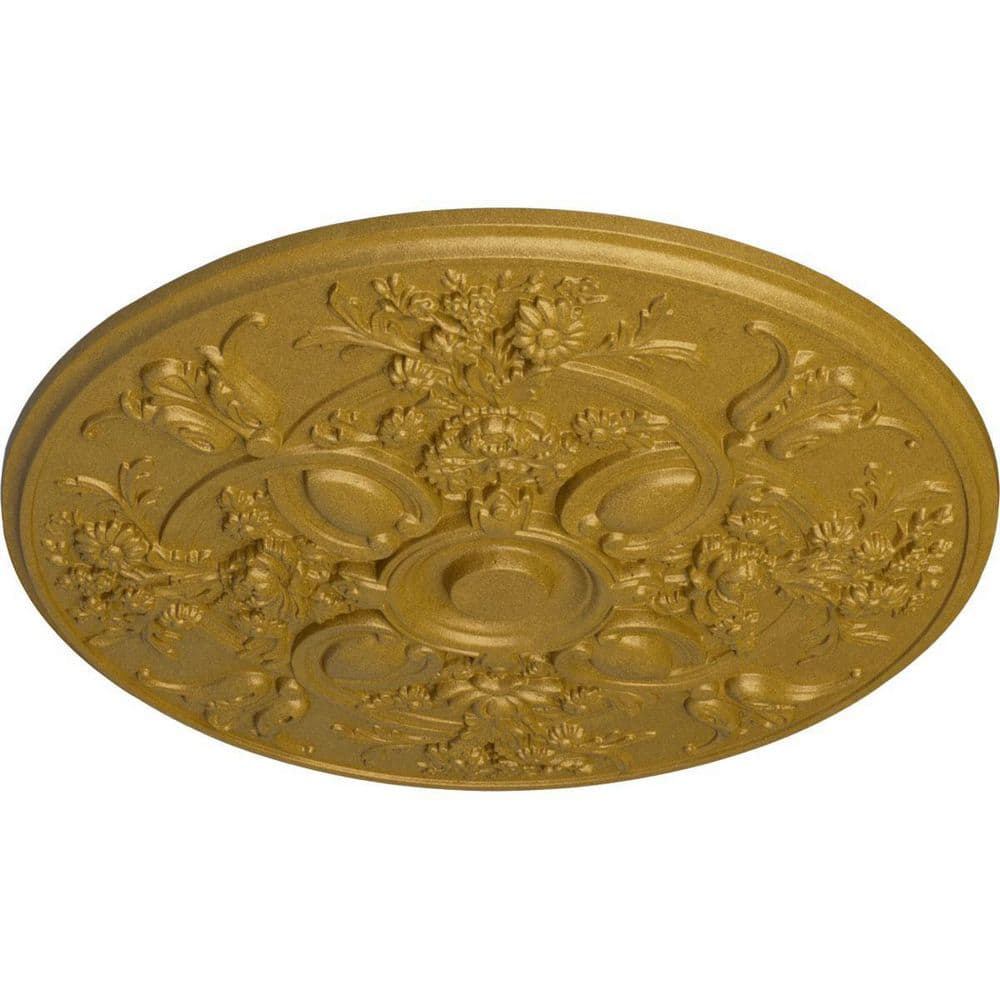 Pharaohs Gold Hand-Painted Urethane Ceiling Medallion
