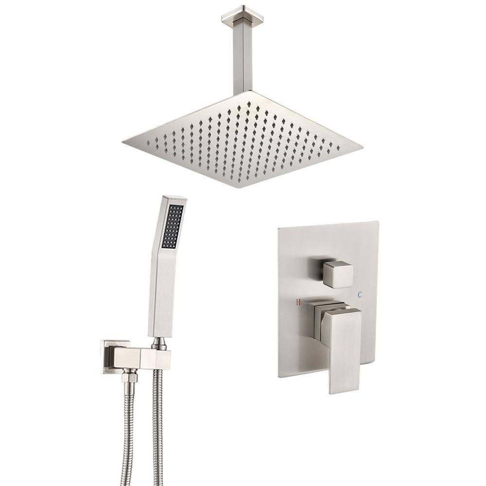 BTCSTAR STAR Single-Handle Spray Square High Pressure Shower Faucet ...