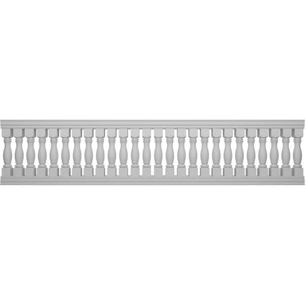 Ekena Millwork Fiberthane Embassy Balustrade 180 in. L x 42 in. H Fiberglass Railing Kit