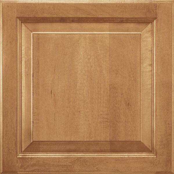 American Woodmark 14-9/16x14-1/2 in. Cabinet Door Sample in Alexandria Maple Spice
