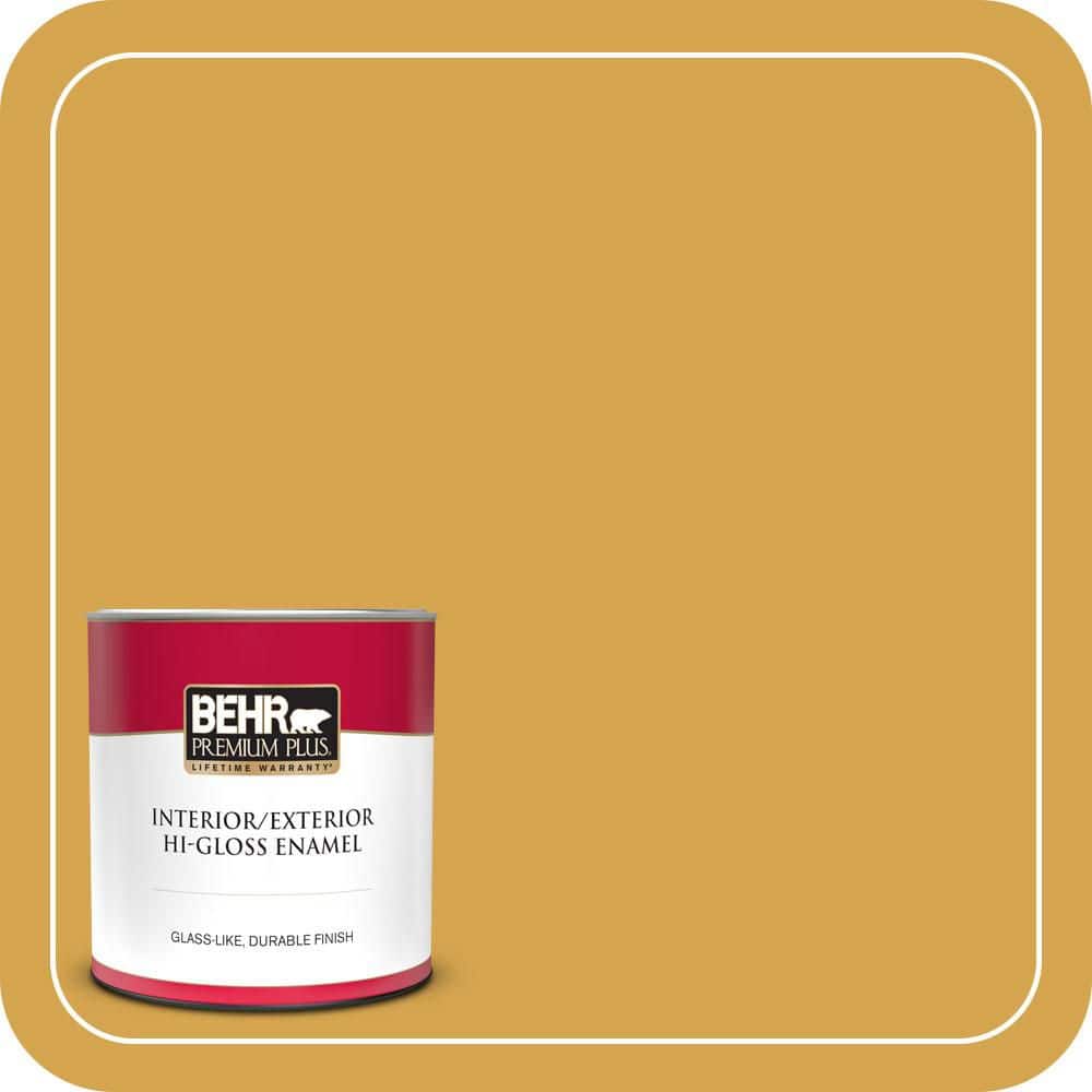 1 qt. #M290-6 Plantain Chips Hi-Gloss Enamel Interior/Exterior Paint & Primer price history on PriceWatchPro