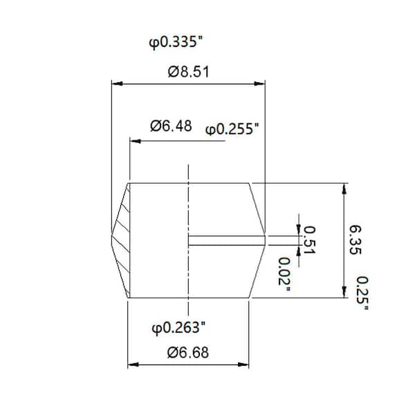 1/4 in. Compression Brass Sleeve Fittings (25-Pack)