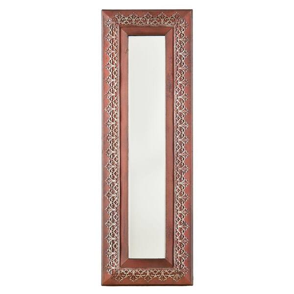 Southern Enterprises 40 in. x 13.25 in. Clarita Metal Decorative Framed Mirror