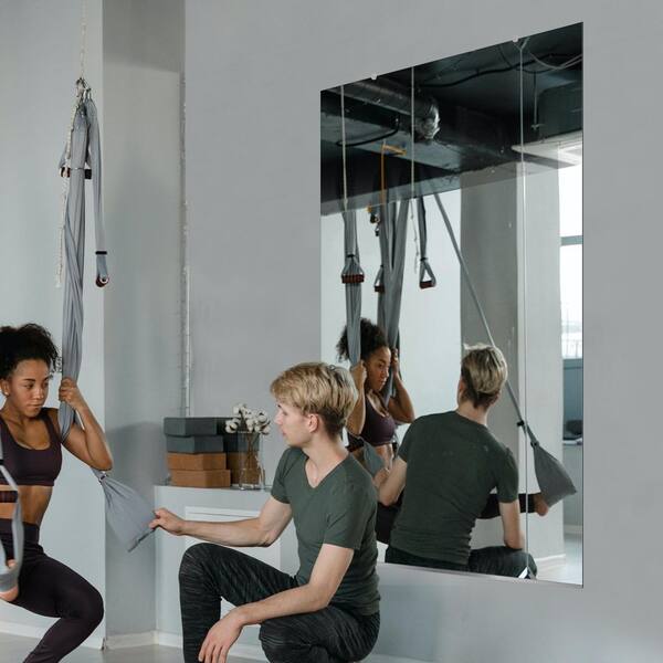 Fab Glass and Mirror Annealed Wall Mirror Kit for Gym and Dance Studio 36 x 60 Inches with Safety Backing
