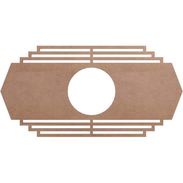 Ekena Millwork 0.375 in. x 5.25 in. x 10 in. Wood Medallion Moulding
