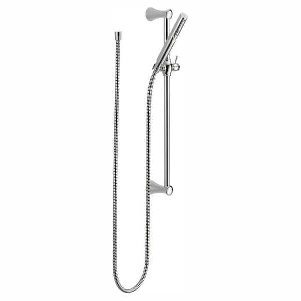 Delta 1-Spray Patterns 1.75 GPM 1.19 in. Wall Mount Handheld Shower Head in Chrome