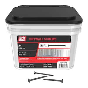 #6 x 2 in. #2 Phillips Bugle Head Fine Thread Drywall Screws 25 lb. bucket