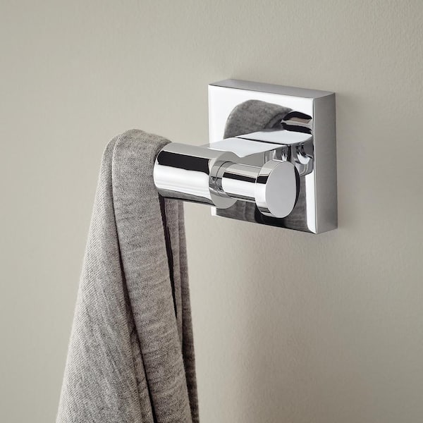 (2-Pack) Maxted Knob Towel Hooks Bath Hardware Accessory in Polished Chrome