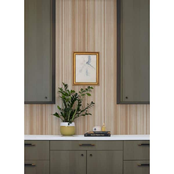 Elan Blush Ombre Stripe Wallpaper