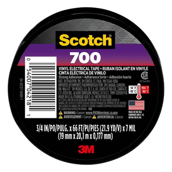3M Scotch 3/4 in. x 66 ft. Electrical Tape