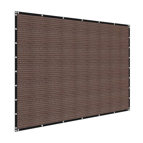 90% Sun Shade Cloth, 8 x 12 ft. Pergola Shade Cover, Stainless Steel Grommets, Sun Shades Canopy Privacy Screen, Brown