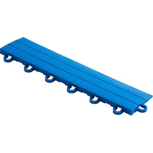 2.75 in. x 12 in. Royal Blue Looped Polypropylene Ramp Edging for Diamondtrax Home Modular Flooring (10-Pack)
