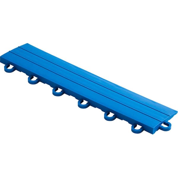 Swisstrax 2.75 in. x 12 in. Royal Blue Looped Polypropylene Ramp Edging for Diamondtrax Home Modular Flooring (10-Pack)