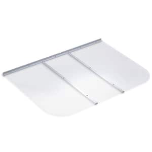 53 in. x 37 in. Rectangular Clear Polycarbonate Window Well Cover