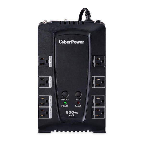 800VA 120-Volt 8-Outlet Surge Protected UPS Battery Backup