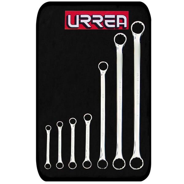 METRIC 12 SIZES 6pc IIT DOUBLE BOX END RING DEEP OFFSET 12-POINT WRENCH SET 