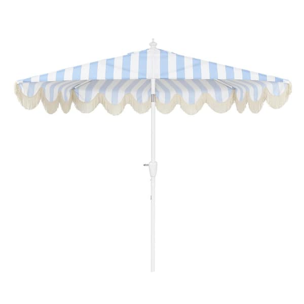 9 tiered scalloped canopy patio umbrella aqua white pole opalhouse ABCCANOPY 9ft Umbrella, Outdoor Table with Tilt and Crank, Fiberglass Ribs Deck Umbrella for Patio, Pool, Garden, Picnic (Khaki) : Patio, Lawn & Garden This 9 foot patio umbrella features a beautiful blue canopy in a stylish octagon shape Bold Tropics Scalloped 9 Foot