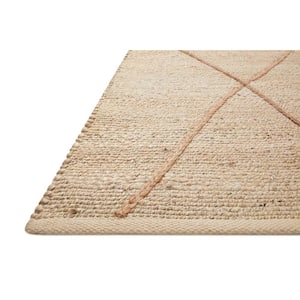 Bodhi Ivory/Natural 7 ft.-9 in. x 9 ft.-9 in. Moroccan 100% Jute Area Rug