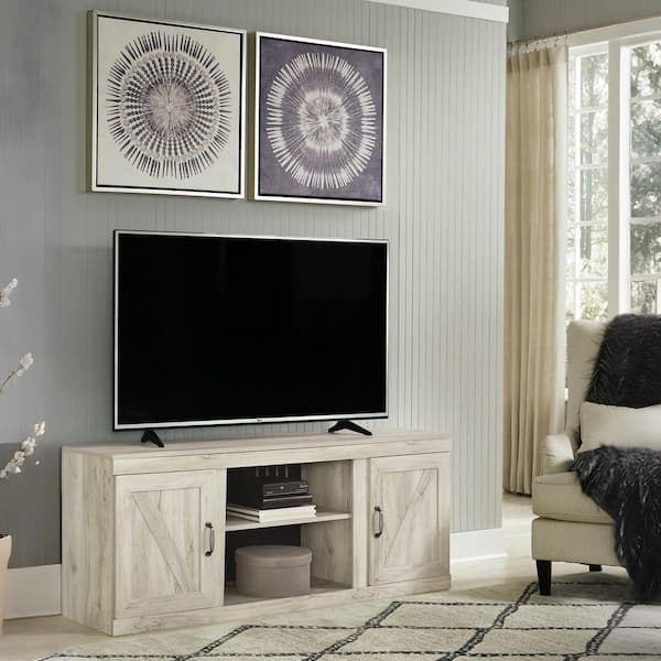 Signature DESIGN BY ASHLEY Bellaby White TV Stand Fits TV's up to