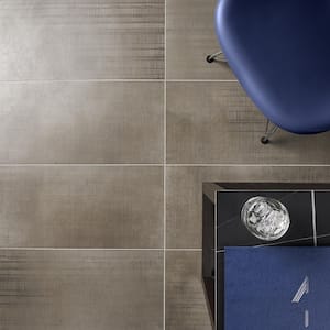Lungo Teak 12 in. x 24 in. Matte Porcelain Fabric Look Floor and Wall Tile (15.49 sq. ft. / Case)