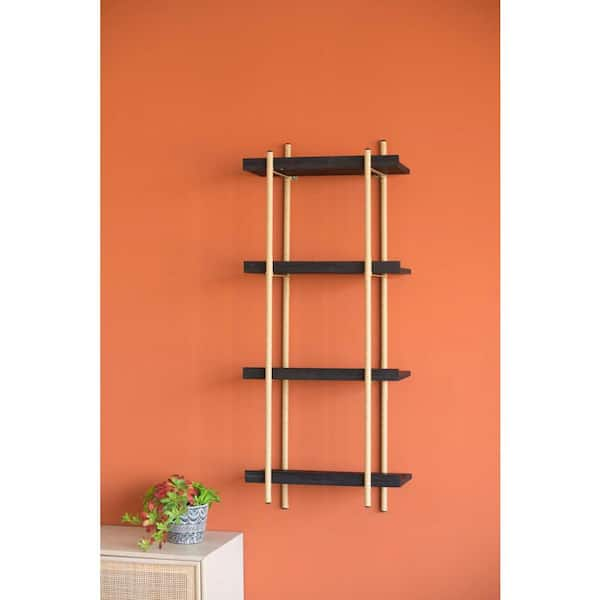 Home Decorators Collection Juno 18 in. W x 6 in. D x 49 in. H Black Wall  Mount Bathroom Storage Wall Cabinet Juno SS-B - The Home Depot