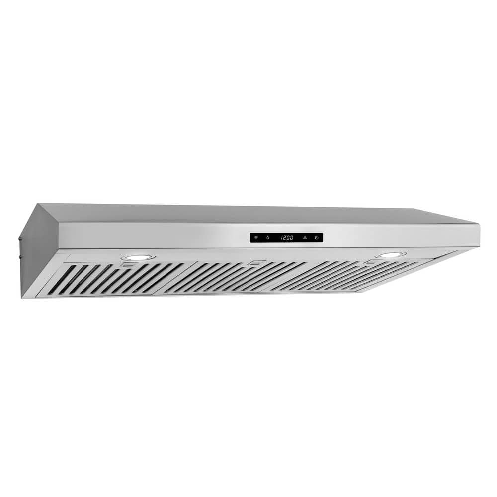 36-Inch Stainless Steel Under Cabinet Range Hood with LED Lights