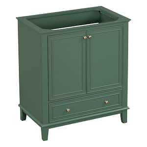 30 in. Bath Vanity Cabinet without Top in Green Unassembled