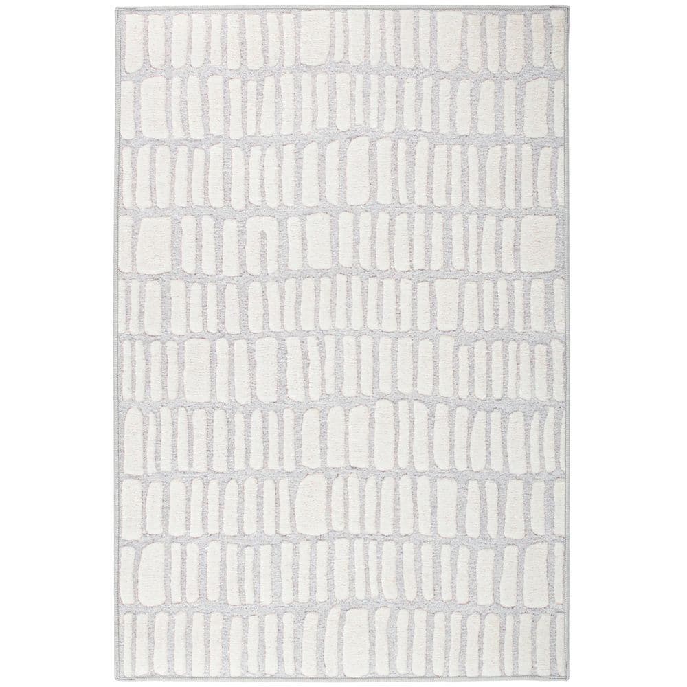 Roark Machine Washable Ivory 6 ft. x 9 ft. Indoor Area Rug price history on PriceWatchPro