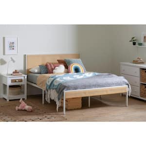 Bloom White and Natural 54 in. Bed