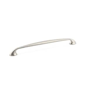 Montreal Collection 10 1/8 in. (256 mm) Brushed Nickel Transitional Curved Cabinet Arch Pull