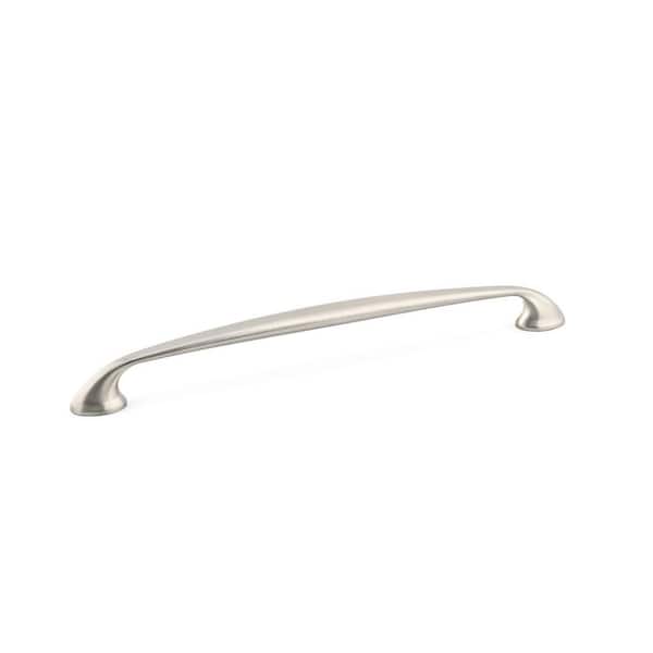 Richelieu Hardware Montreal Collection 10 1/8 in. (256 mm) Brushed Nickel Transitional Curved Cabinet Arch Pull