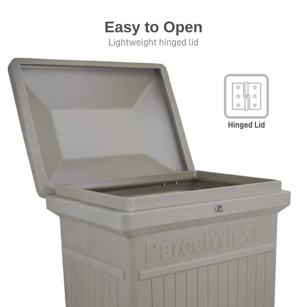 Prestige Pewter Lockable Plastic Package Delivery Box