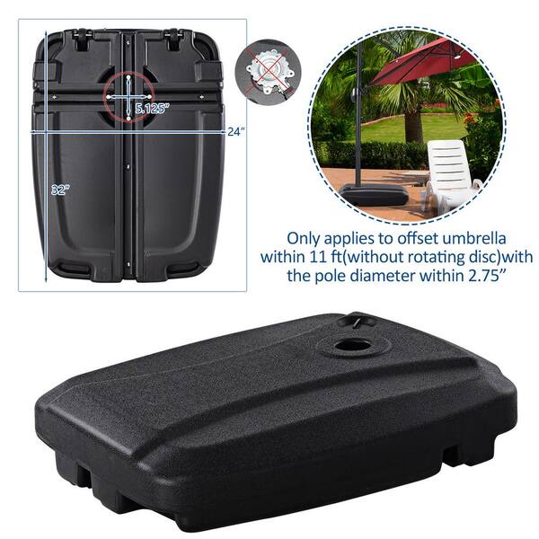 gardenline patio umbrella weighted base Kozyard Outdoor Weight Bag (2PCS/SET) style offset umbrella anchored and upright with a set of these cantilever umbrella base weights Outsunny Freestanding Umbrella Base: Heavy-Duty,