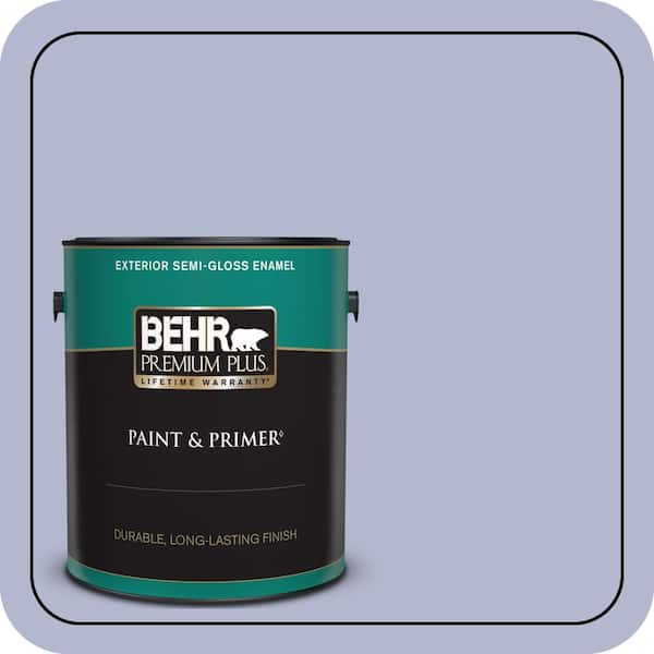 BEHR PREMIUM PLUS 1 gal. #620C-3 Purple Surf Semi-Gloss Enamel Exterior Paint & Primer