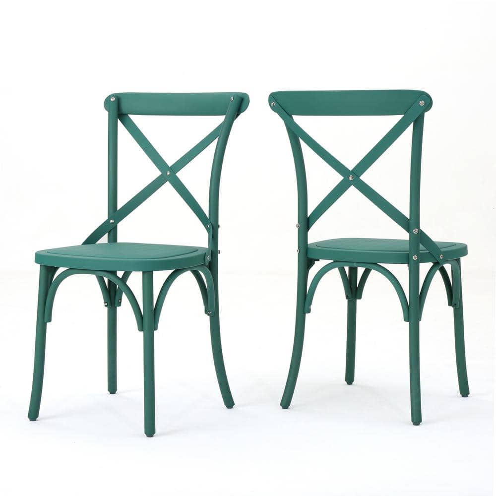 Shiloh Magnolia Green Plastic Nylon Dining Chairs (Set of 2) 16349