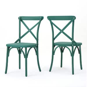 Shiloh Magnolia Green Plastic Nylon Dining Chairs (Set of 2)