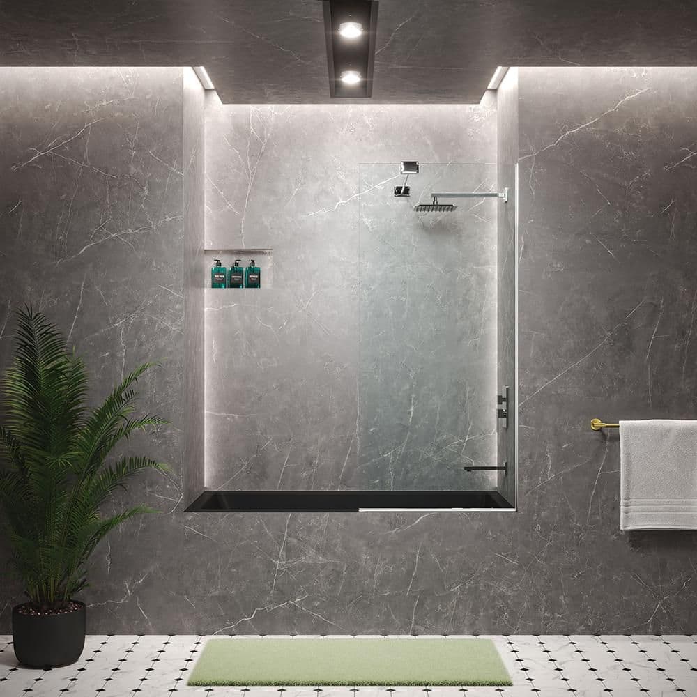 Voltaire 60 in. x 30 in. Rectangular Soaking Bathtub with Right-Hand Drain Alcove in Matte Black price history on PriceWatchPro