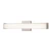 Astrid 24 in. Brushed Nickel 5-CCT LED Bathroom Vanity Light Bar with Frosted Glass
