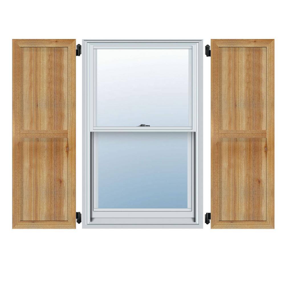 21-1/2 in. X 56 in.Timbercraft Rustic Wood Four 5-3/8 in.Framed Board and Batten Shutters Rough Sawn Cedar (Per Pair) price history on PriceWatchPro