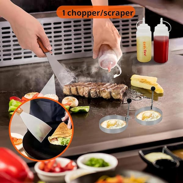 onlyfire Griddle Tool Kit Cooking Accessory Grilling Set F-FPA5117