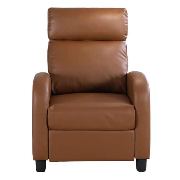 Unbranded Anabelle Light Brown PVC Recliner