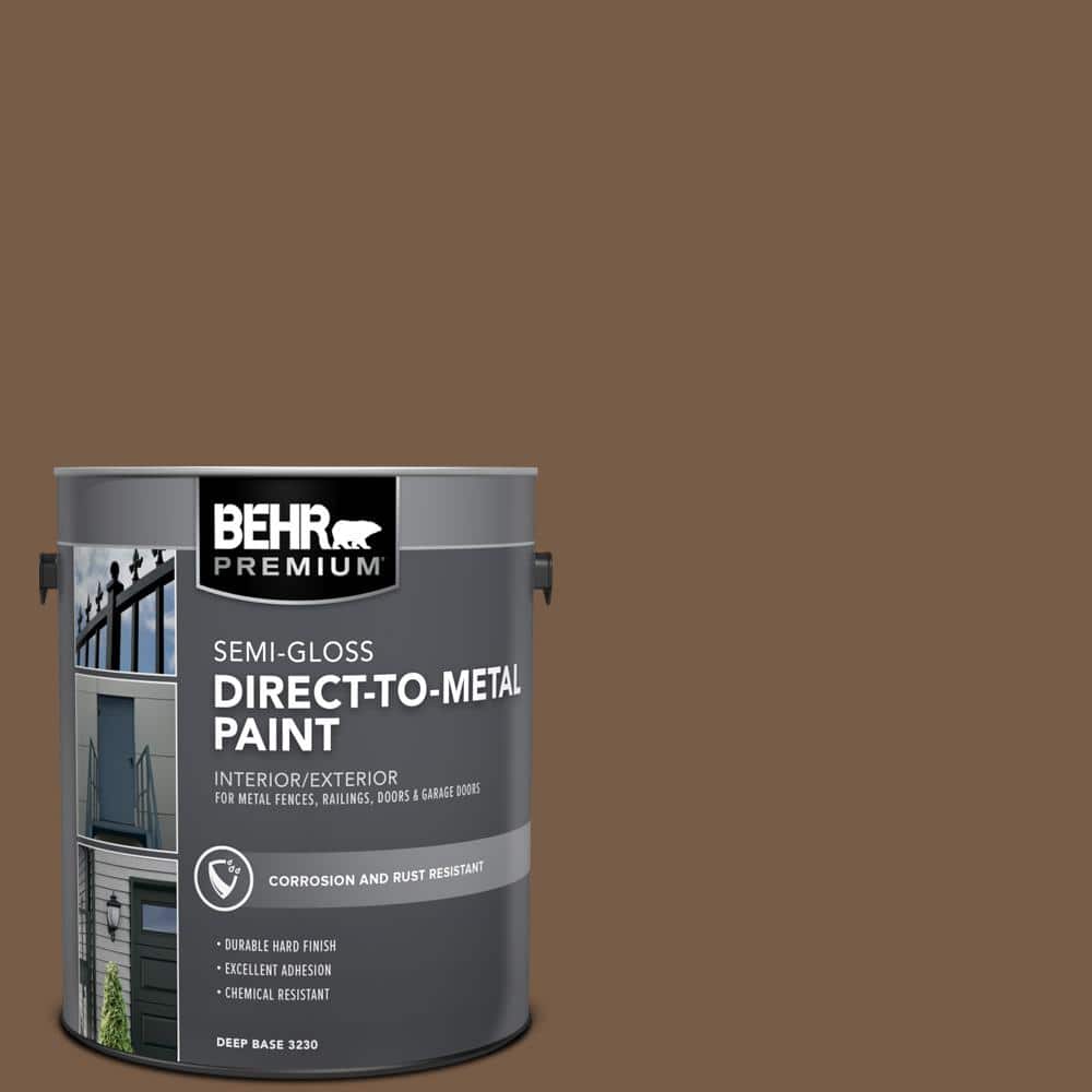 BEHR PREMIUM 1 gal. #N250-7 Mission Brown Semi-Gloss Direct to