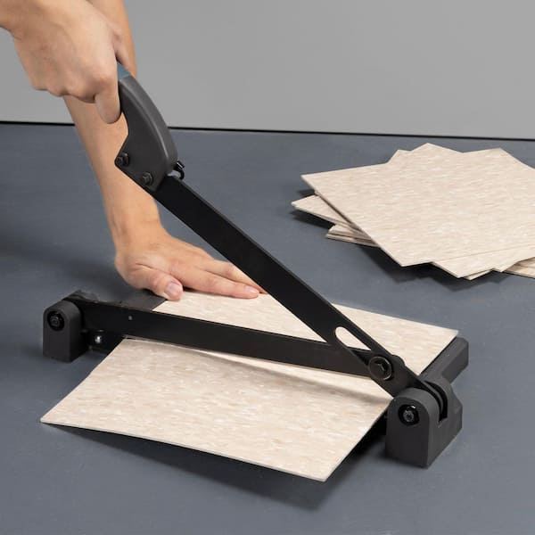 12 in. Steel Blade Vinyl Cutter for LVP, LVT, SPC, and VCT Vinyl Flooring