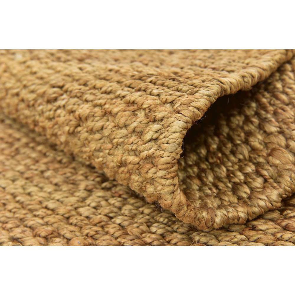 Handwoven Eco-Friendly Tan Jute 5' x 8' Rectangular Area Rug