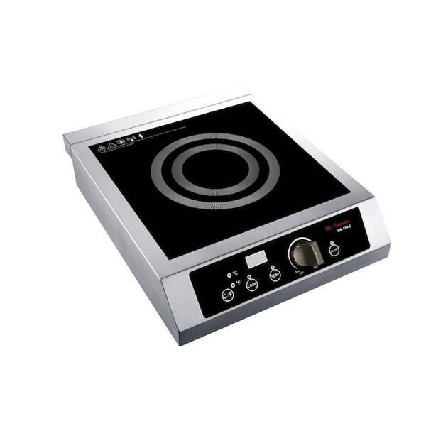 Induction Cooktop - Professional Heavy Duty - 1800W - Stainless Steel - 1  Count Box