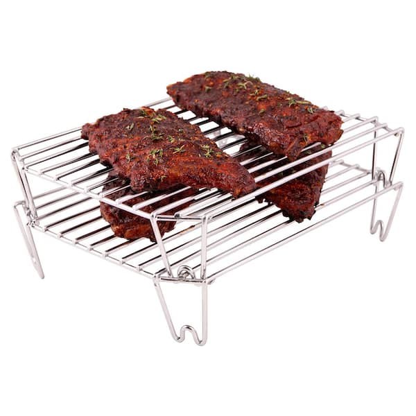 Mini Grid Baking Racks Set of 2, Stainless Steel Cooking Rack for