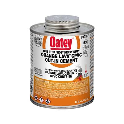 Orange Lava 8 oz. Heavy-Duty Orange CPVC Cement