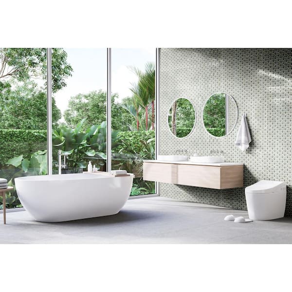 Emser Citadel Ivory Porcelain Bullnose Tile (3-in x 12-in)