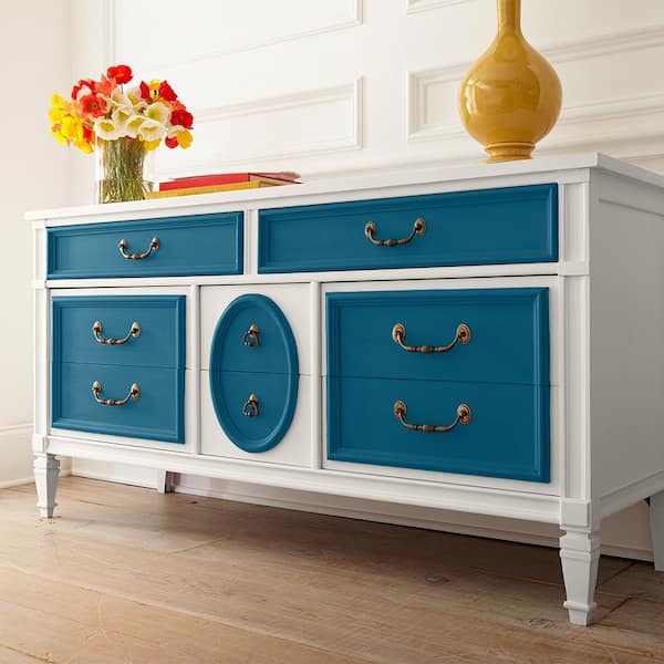 1 qt. #S490-7 Superior Blue Interior Chalk Decorative Paint